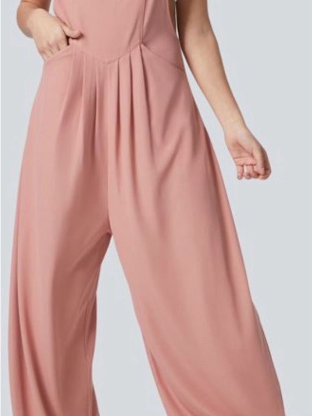 HALARA Dusty Rose jumpsuit with Front Pocket - Picture 6 of 6